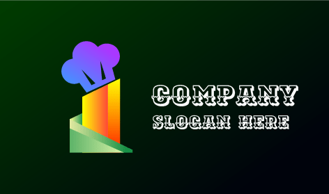 Gradient Toque Restaurant Logo