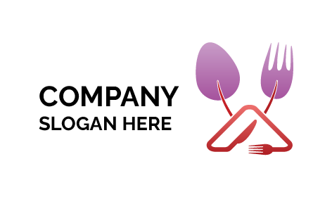 Purple Cutlery Restaurant Logo