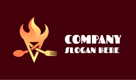Triangle Chip Restaurant Logo