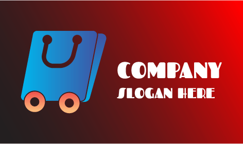 Logotipo De Venta Minorista De Bolsas Con Ruedas