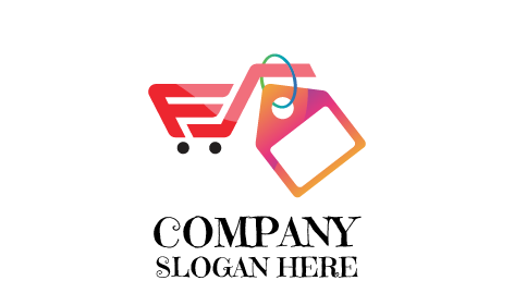 Pink Cart Tag Retail Logo