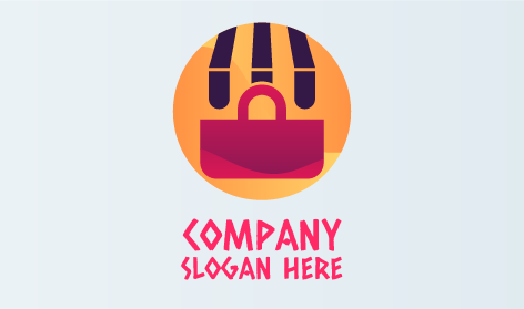 Rosa Einkaufstasche Kostenloses Einzelhandelslogo