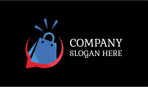 Red Message Symbol Retail Logo