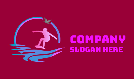 Yuvarlak Sörf Nehir Logosu