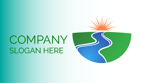 Impressionante Logotipo Do Rio Pôr Do Sol