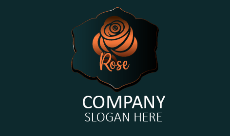 Çiçekli Gül Sanat Logosu