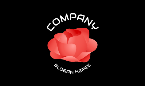 Logo Pusaran Mawar Merah