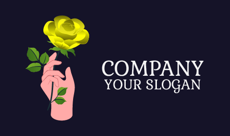 Stilize Limon Gülü Logosu