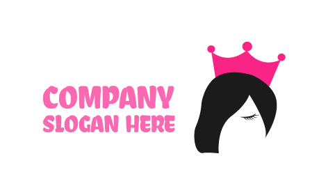 Logo Du Salon De Coiffure Couronne