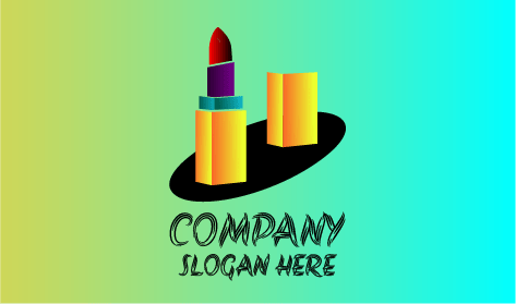 Logo De Salon De Rouge À Lèvres Rouge Foncé