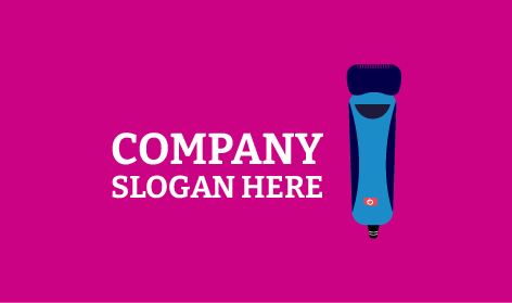 Logo De Salon De Tondeuse À Cheveux Électrique