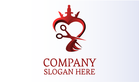 Logo De Cisaillement De Salon Professionnel