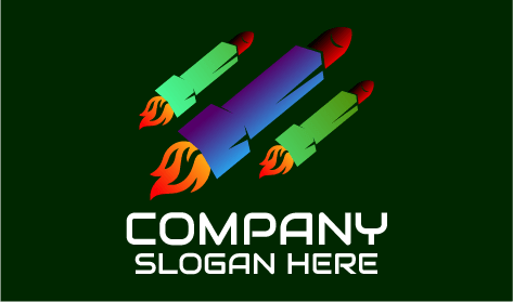 Logo De Salon De Rouge À Lèvres Rocket