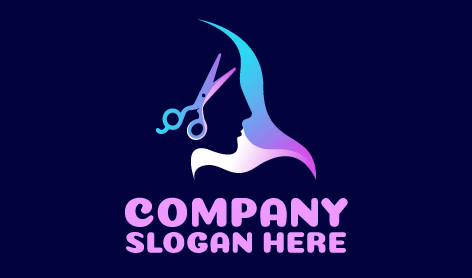 Logo Du Salon De Services De Coiffure