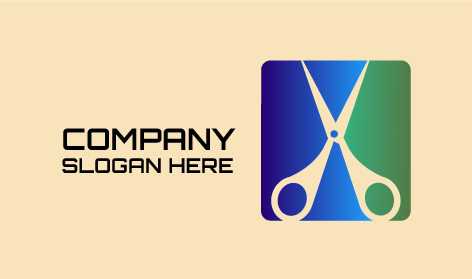 Logo De Ciseaux De Coiffure De Salon