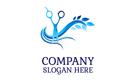 Logo De Salon De Coupe De Cheveux Élégant