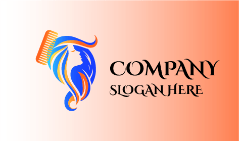 Logo De Salon De Coiffure Avec Peigne En Bois
