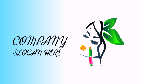 Logo De Salon De Maquillage De Couleur De Lèvres Jaune