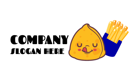 Adorable Samosa Fries Logo