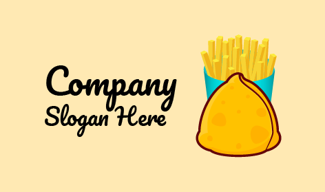 Logo Per Le Patatine Samosa Blue Box