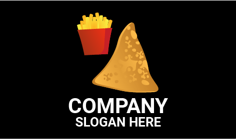 Taze Pişmiş Samosa Patates Kızartması Logosu
