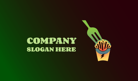 Logo Für Pommes Frites Von Green Fork