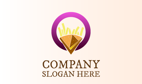Lezzetli Samosa Patates Kızartması Logosu