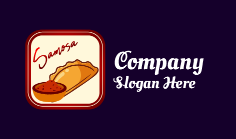 Kırmızı Kare Samosa Logosu