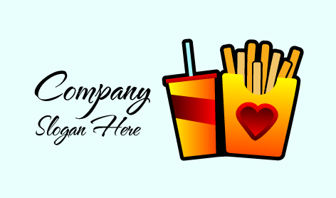 Logo Per Snack Fries Food Da Asporto