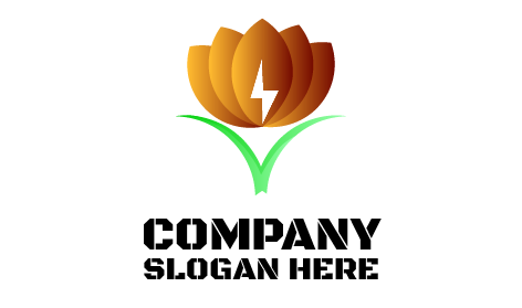 Logotipo Do Spa De Flores Marrons