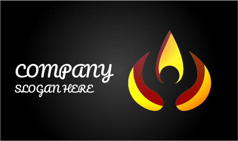 Logotipo De Spa De Pétalos Llameantes