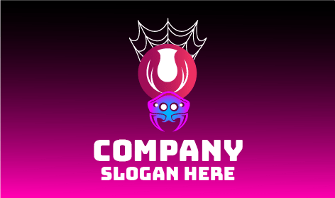 Logotipo De La Araña Tejedora De Telarañas