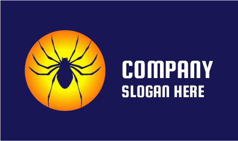 Logotipo De Araña Viuda Falsa Azul
