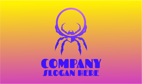Circle Spider Purple Logo