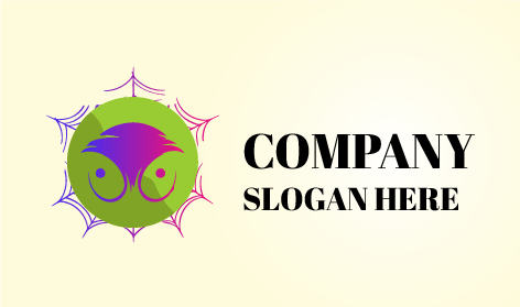 Logotipo De Araña De Dos Colores