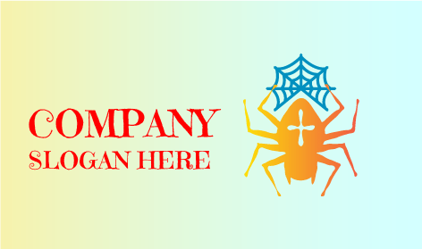 Sekiz Bacaklı Turuncu Örümcek Logosu