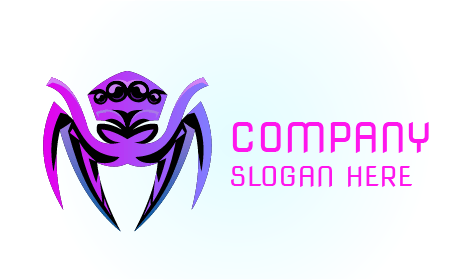 Dört Gözlü Mor Örümcek Logosu