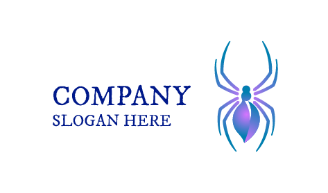 Design De Logotipo De Aranha De Grama