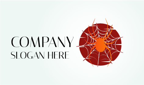 Orange Color Spider Logo
