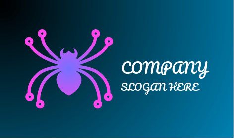 Logotipo De Aranha De Pernas Rosa