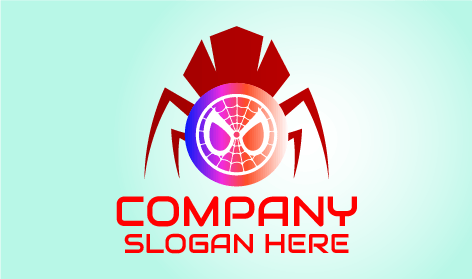 Logotipo De Araña De Cuerpo Rojo