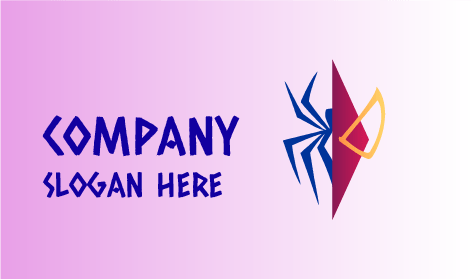 Logotipo De Araña Con Patas Puntiagudas