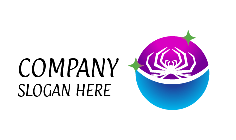 Ten White Legs Spider Logo