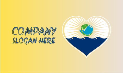 Blue Oceanic Waves Spring Logo