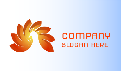 Logo De Printemps Oiseau Fleuri