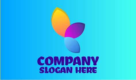 Multicolored Petals Spring Logo