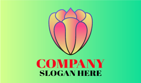 Orange Tulip Spring Logo