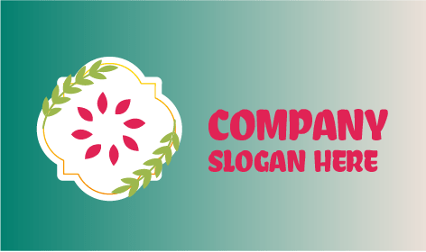 Pink Petals Spring Season Logo