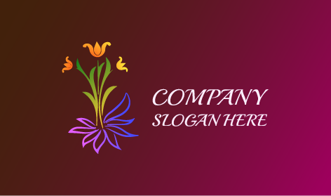 Swirling Flower Spring Logo