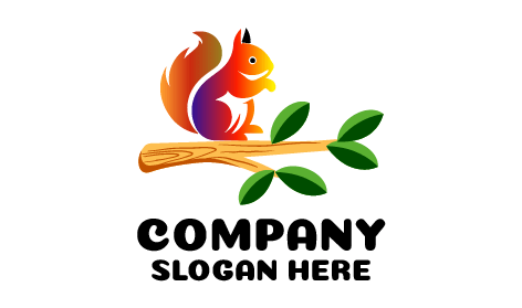 Logo Scoiattolo Dai Colori Scintillanti